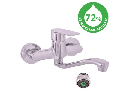 VLTAVA ECO - Umyvadlová/dřezová baterie, Chrom VTE401.5/26, RAV Slezák (Barva Chrom, Rozměr 100 mm)