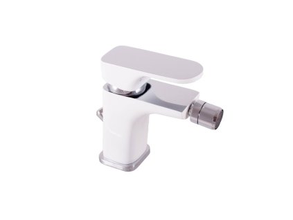 YUKON - Bidetová baterie s výpustí, Bílá/Chrom YU145.0KCB, RAV Slezák (Barva bílá/chrom, Rozměr 1/2")
