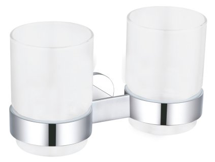 2614 1 yukon koupelnovy doplnek dvojity drzak kartacku skleneny bila chrom yua0202cb rav slezak