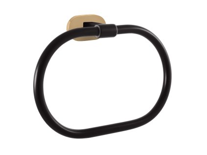 4729 1 yukon koupelnovy doplnek kruh na rucniky cerna matna zlata yua0104cmatz rav slezak