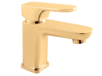 YUKON - Umyvadlová baterie bez výpusti, Zlatá - kartáčovaná YU126.0ZK, RAV Slezák (Barva ZLATÁ - kartáčovaná, Rozměr 1/2")