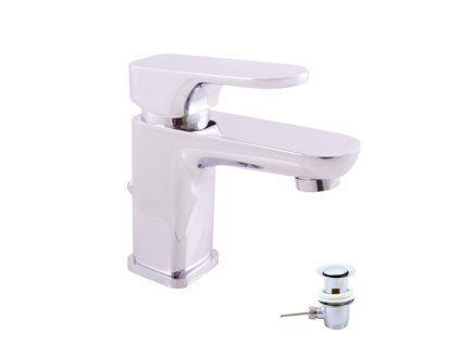 YUKON - Umyvadlová baterie s výpustí, Chrom YU127.0K, RAV Slezák (Barva Chrom, Rozměr 1/2")