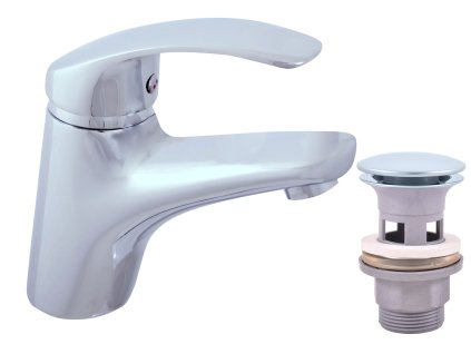 MISSISSIPPI - Umyvadlová baterie s výpustí, Chrom MS027.0, RAV Slezák (Barva Chrom, Rozměr 1/2")