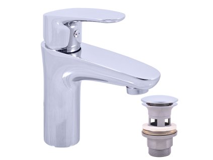 AMUR - Umyvadlová baterie s výpustí, Chrom AM727.0, RAV Slezák (Barva Chrom, Rozměr 1/2")