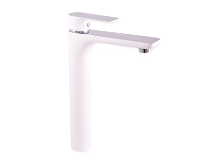 VLTAVA - Umyvadlová vysoká baterie s výpustí, Bílá/Chrom VT430.0CB, RAV Slezák (Barva bílá/chrom, Rozměr 1/2")