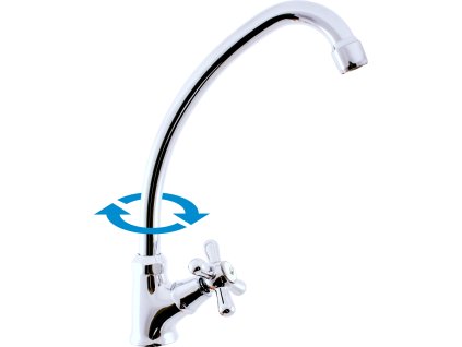 Umyvadlová baterie na jednu vodu bez výpusti, Chrom MK194, RAV Slezák (Barva Chrom, Vršek MD0065)