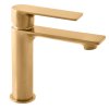 NIL - Umyvadlová baterie bez výpusti, Zlatá - kartáčovaná NL126.0ZK, RAV Slezák (Barva ZLATÁ - kartáčovaná, Rozměr 3,8")