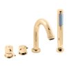 SEINA - Vanová baterie 4-otvorová, Zlatá - lesklá SE962.0PZ, RAV Slezák (Barva ZLATÁ - lesklá, Rozměr 1/2")