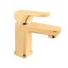 YUKON - Umyvadlová baterie bez výpusti, Zlatá - kartáčovaná YU126.0ZK, RAV Slezák (Barva ZLATÁ - kartáčovaná, Rozměr 1/2")